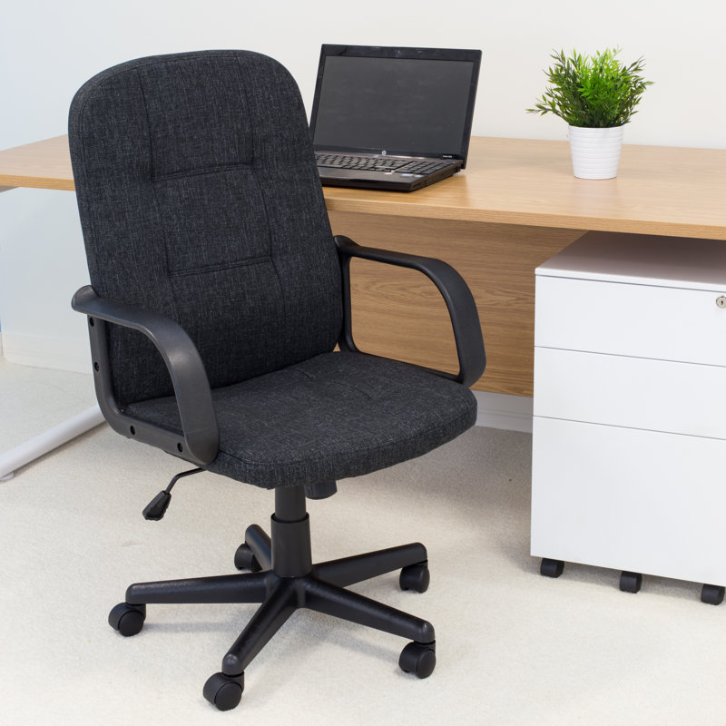 17 Stories Gennadius Office Chair, Charcoal