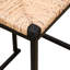 2 tabourets de bar en jacinthe d'eau tissés - Support en métal polyvalent pour les maisons et les bureaux l 15,69 po x H 31,5 po