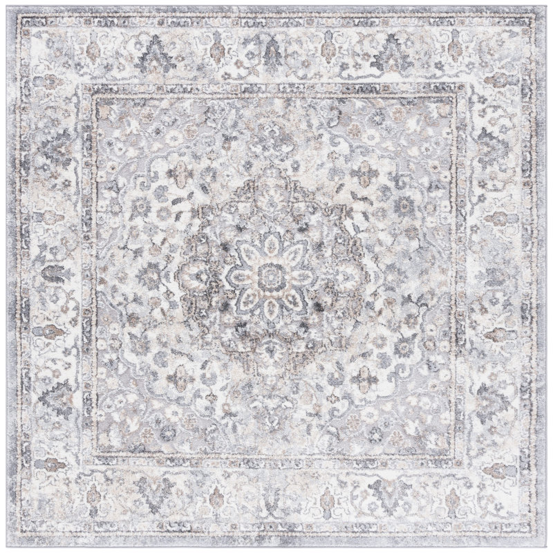 Hanka Performance Oriental Rug, Square 6'7"