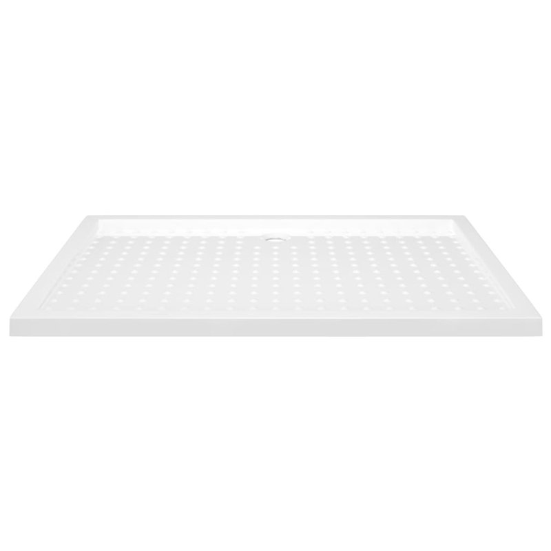Jaimes Plastic Shower Tray - White, Centre, 4cm H x  120cm W x 80cm D