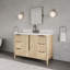 Trayshawn 48 po Meuble-lavabo simple en marbre d'ingénierie Whitebrook-1104044384