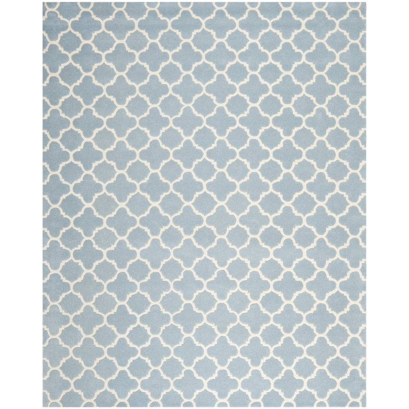 Tapis géométrique en laine touffeté à la main Chatham, Rectangle 6 pi x 9 pi