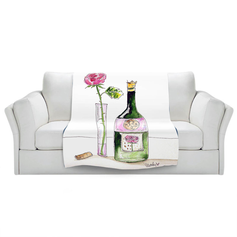 Couverture à vin rose , 51 po x 60 po