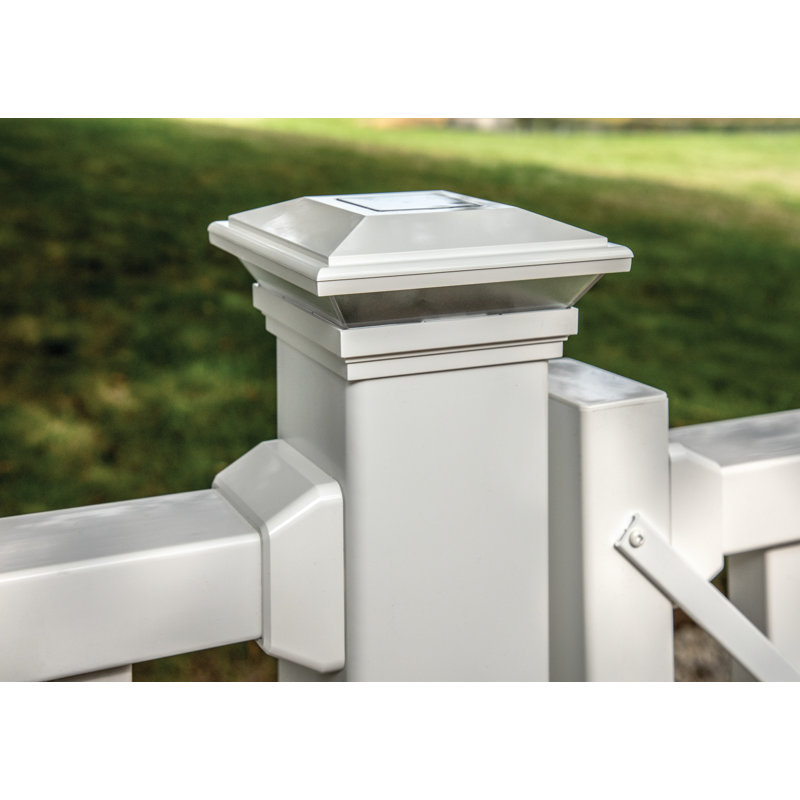 4 in. W x 4 in. D Contemporary Solar Post Top
