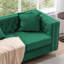 Causeuse en velours 61,8 ", mobilier de salon moderne pour appartement, vert-115948932