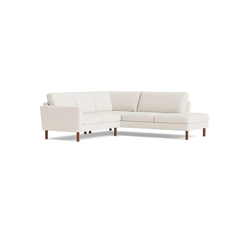 Laguna Sectional, Performance Weave - Onyx, Right Hand Facing