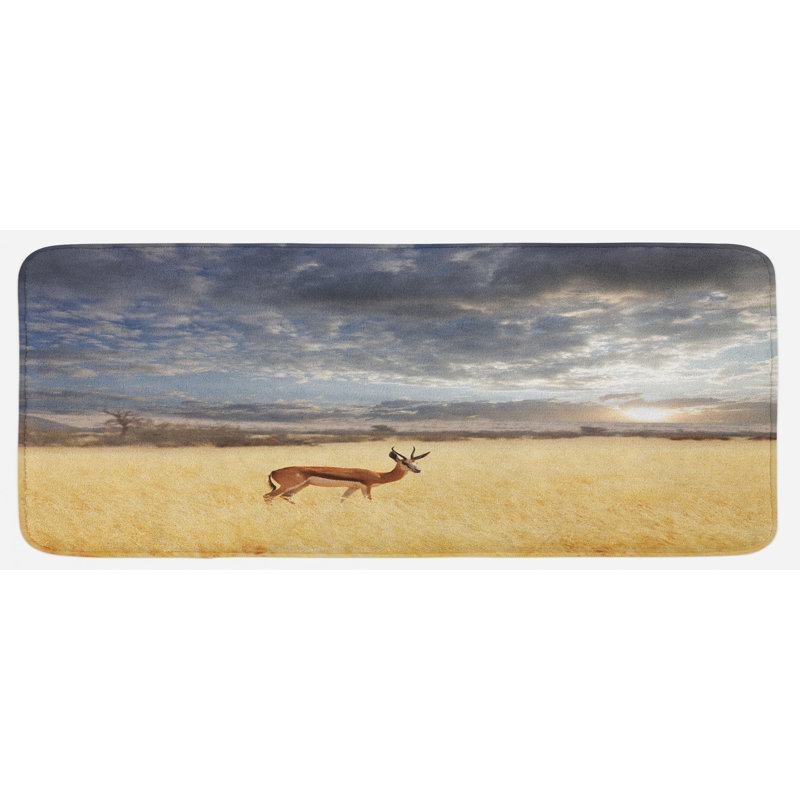Eclectic Polyester Kitchen Mat