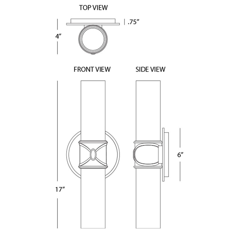 Chase 2-Light Wall Sconce - Polished Nickel, Polished Cas White -, Polished Nickel