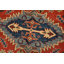 Tapis oriental rouge en laine noué à la main 6 pi 1 po x 8 pi 8 po Kazak