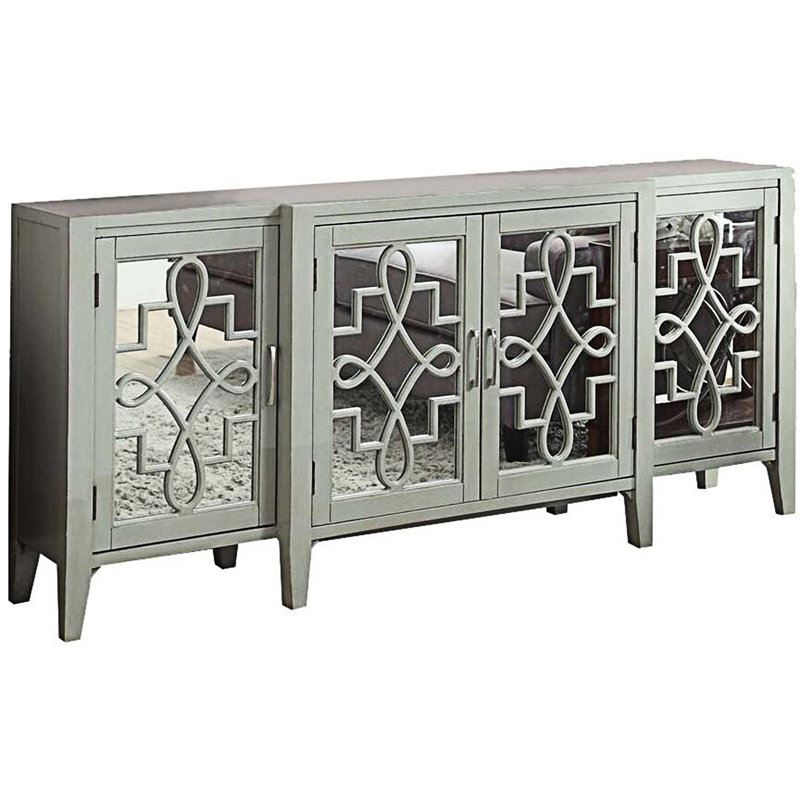 Kacia Console Table In Antique  90188, Antique Gray