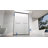 44-48" W x 70" H Double Sliding Shower Door with 1/4"（6mm） Grey Tempered Glass, Matte Black-123410982