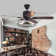 Datzer 52'' Industrial Ceiling Fan with Light Kit Reversible Motor and Dimmable