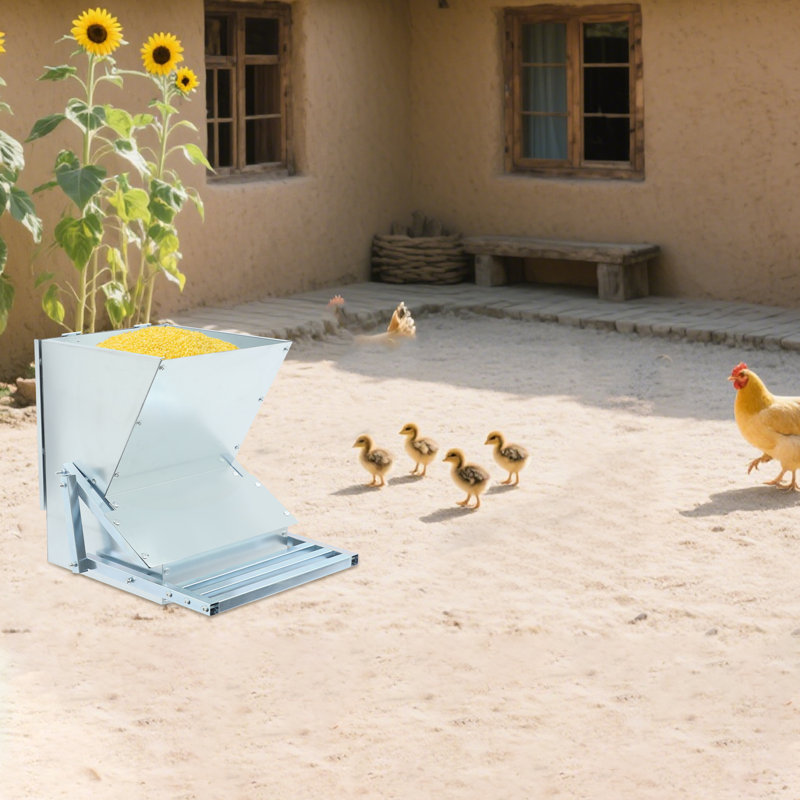 Mangeoire automatique à poulets avec pédale