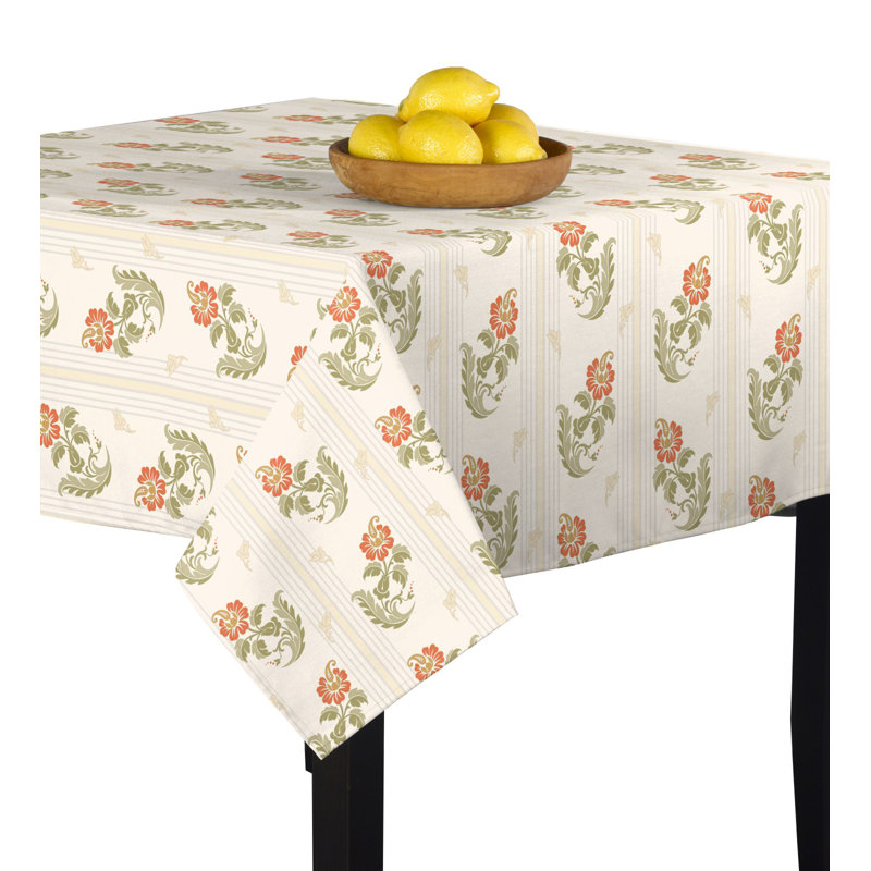Myrtlewood Floral Tablecloth, 84" L x 60" W