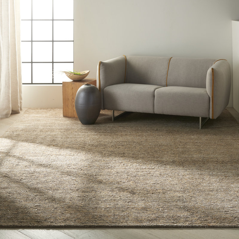 Tapis ambre tissé à la main Mesa Calvin Klein Home, Rectangle 10 pi x 14 pi