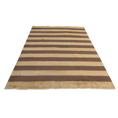 Tapis brun clair et brun Naber