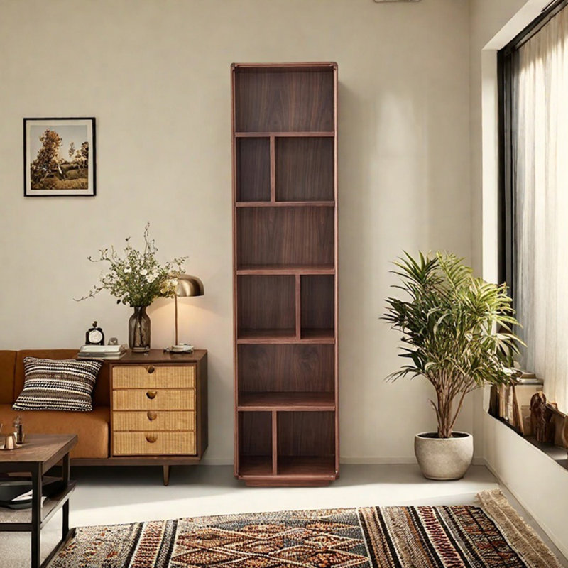 European style light luxury solid wood bookcase