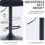 Tabouret de bar pivotant à hauteur réglable Zager-26442941-26442940-61844851