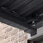 Pergola murale à toit rigide 8 pi x 12 pi PURPLE LEAF, pergola de terrasse extérieure imperméable et réglable avec drainage directionnel-128840103