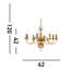 Sayers 8 - Light Candle Style Chandelier-11370438