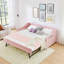 Lit de jour avec lit gigogne et rangement latéral, lit rembourré avec dossier capitonné, cadre de lit pour chambre d'amis, maison, chambre à coucher-899232927-899232898