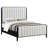 60-inch Upholstered Bed Black-2009862829