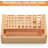 Bamboo Screwdriver Organizer Rack, Desktop Hand Tools Storage Holder With Drawer