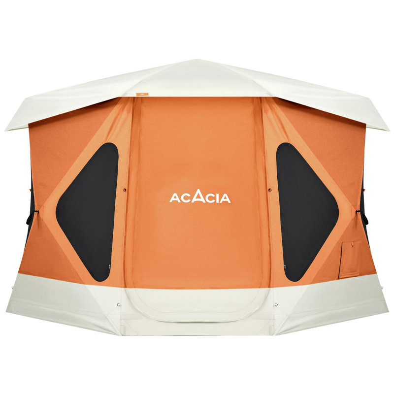 Persimmon Hexagonal 6-Person Four Season Pop-Up Camping Tent