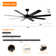72 Inch Ceiling Fans No Light With Remote Control