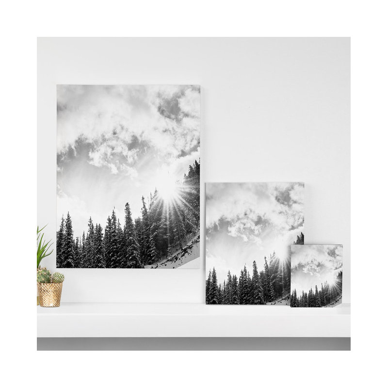 « mountain », reproduction de photo sur toile tendue, H 30 po x l 24 po x P 1,5 po