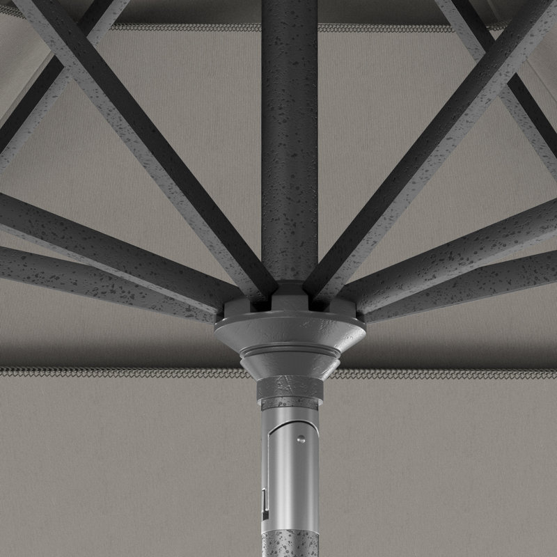 Parasol de marché 11 pi Fayean, Toile granit Sunbrella®