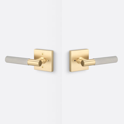 Aspra Square Privacy Rosett, Straight Knurled Grip