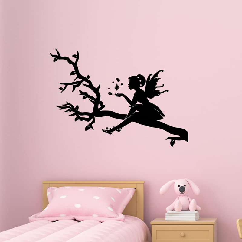 Non-Wall Damaging Wall Decal, 13" H x 18" W, Black