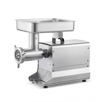 Hachoir à viande commercial, capacité de 13 lb / min, hachoir à viande électrique n ° 22 avec 3 assiettes, 3 tubes à saucisse, machine à saucisses en acier inoxydable 750W / 1HP pour la cuisine et les restaurants, répertorié ETL