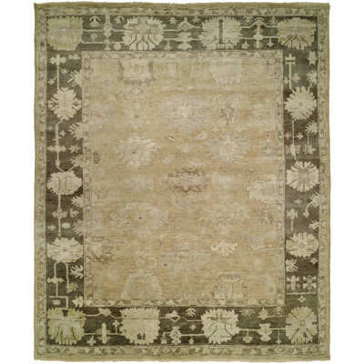 Handmade Wool Ikat Area Rug