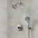 Dual-Function Shower Faucet System, Showerhead and Hand Shower with 5 Spray Settings