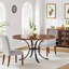 Round Unfinished Metal Base Dining Table-1755328334