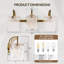 Applique murale moderne pour salle de bain avec abat-jour en verre ondulé-1533495502