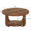 Rustic 2 Tier Round Coffee Table For Living Room-771663799