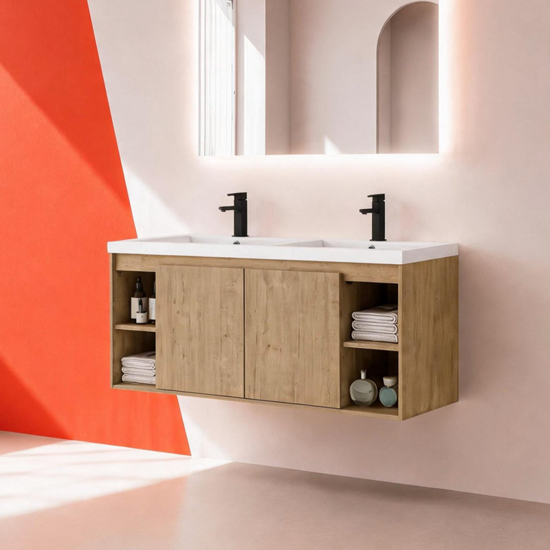 Meuble-lavabo flottant 48 po Dualspace