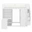 Lit mezzanine peu encombrant avec garde-robe, bureau et tablettes-15299645