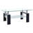 Paizleigh vidaXL Coffee Table, Tempered Glass Top, Center Table, 37.4''x21.7''x15.7''-1591512421