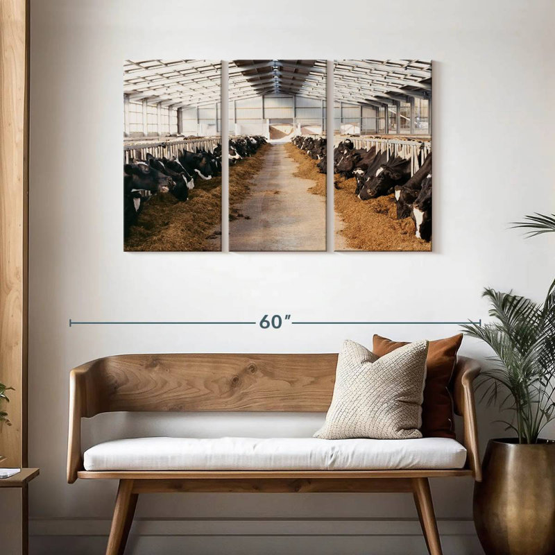 Vaches Brampt Barn, H 28 po x l 45 po