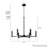 Hunter Sunjai 6 Light Chandelier Light Fixture-99469399-99469401
