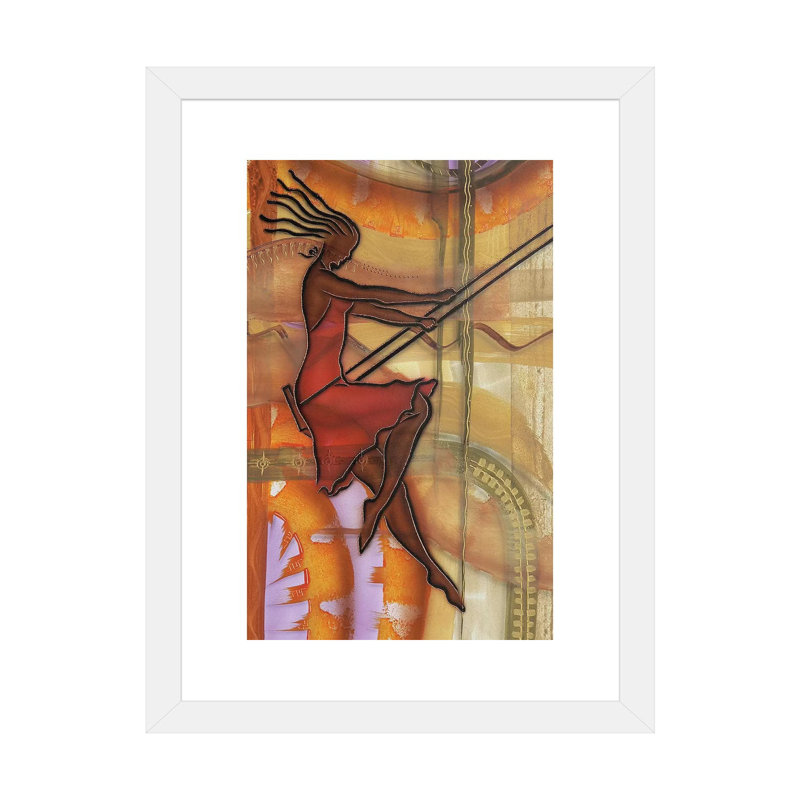 «Carefree» par Fred Odle - impression, Papier encadré blanc, Blanc, H 24 po x l 16 po x P 1 po