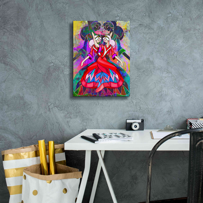 «Twin Dances» par Ata Alishahi, H 16 po x l 12 po x P 0,75 po