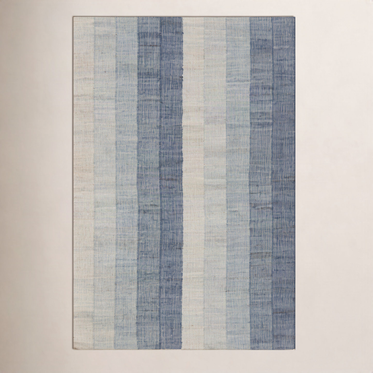 Tayo Hand-Woven Striped Jute Rug, Rectangle 2' x 3'