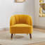 Fauteuil d'appoint rembourré avec pieds en bois-816122638