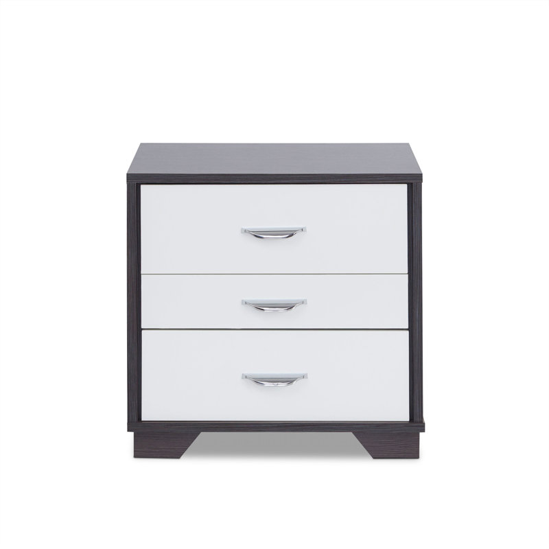 Table d'appoint blanche et noire