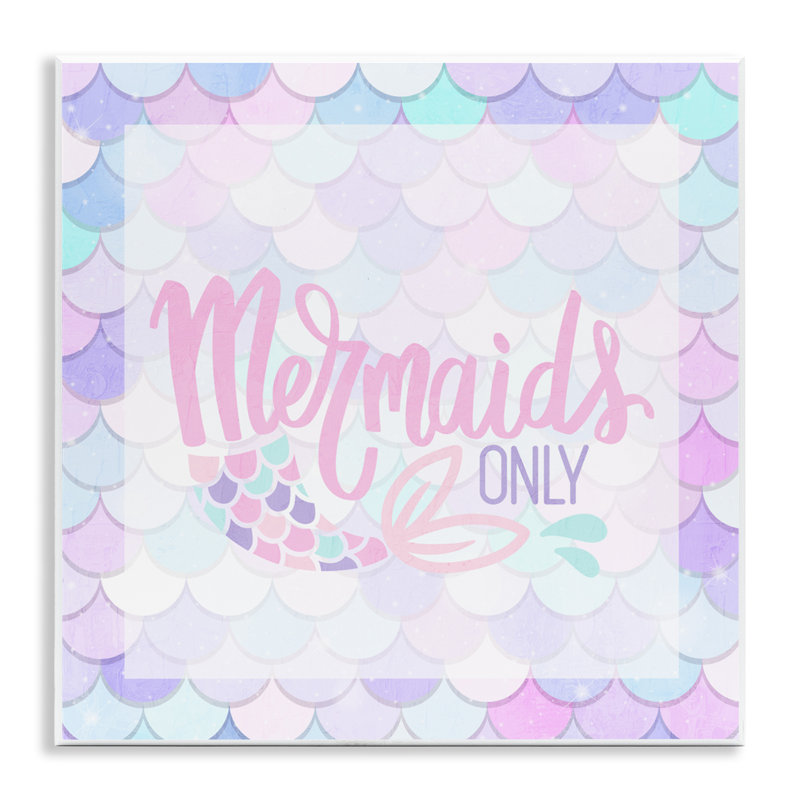 «Pastel Mermaids Only», plaque murale par Kim Allen